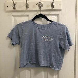 John Galt Newport Beach cropped shirt